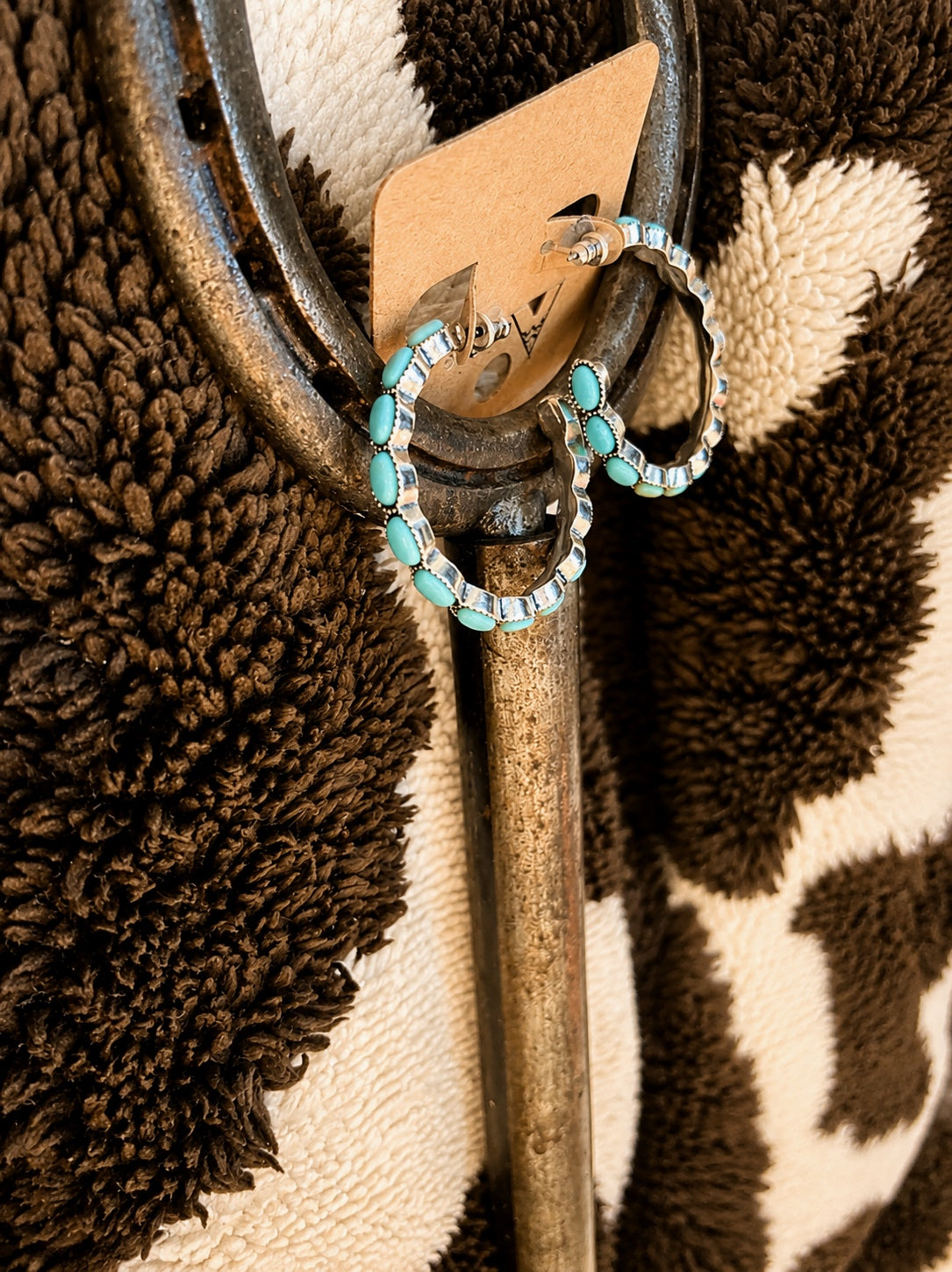 Turquoise Trail Hoop Earings