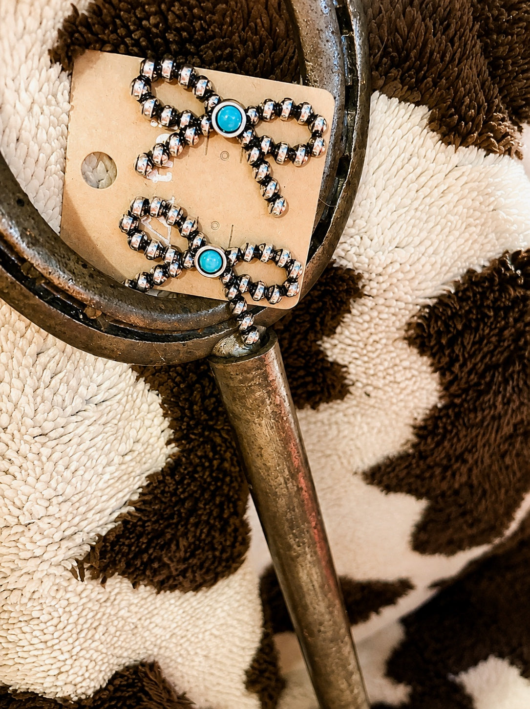 Turquoise Bow Earings