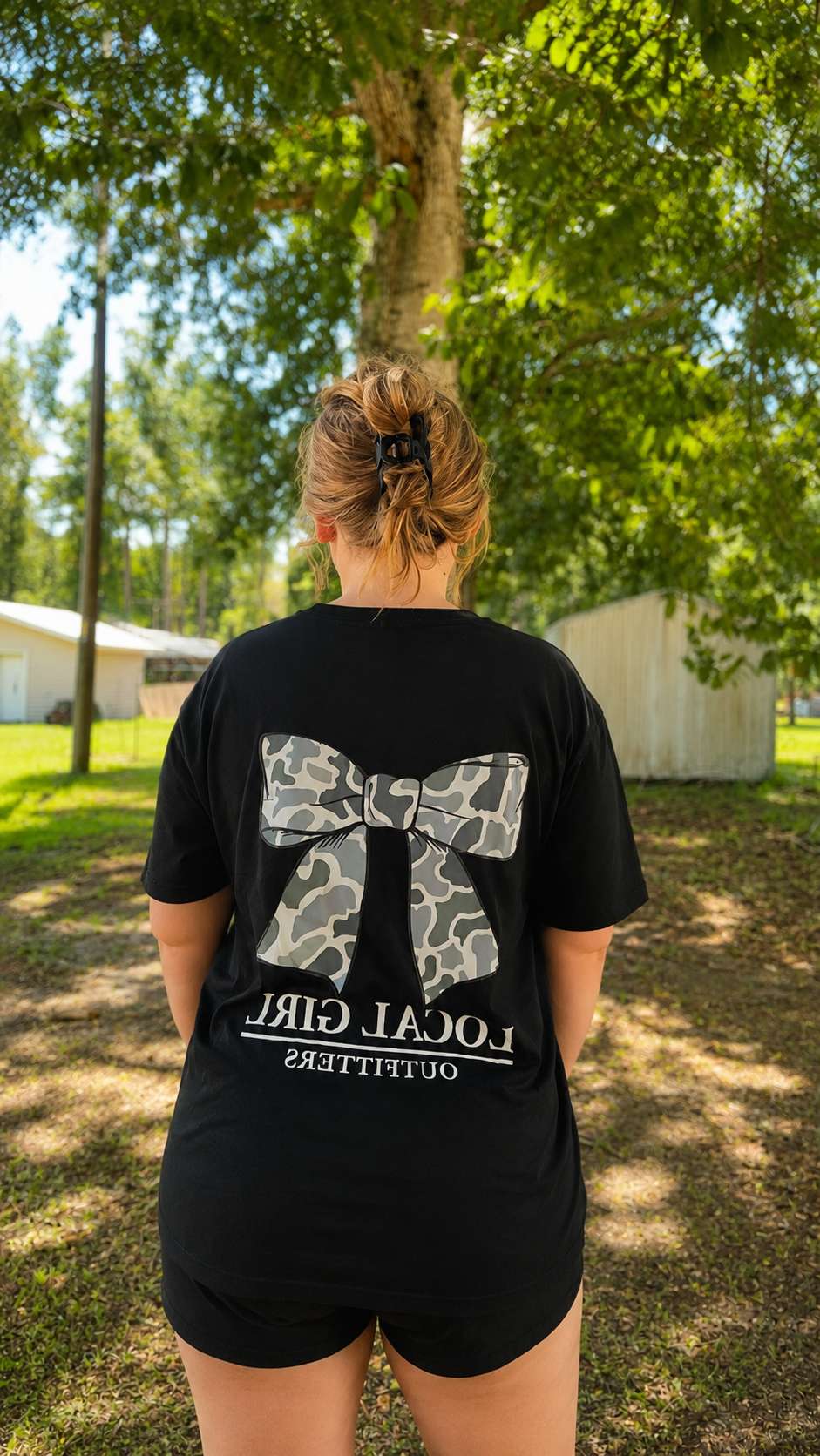 Camo Bow Local Girl Tee