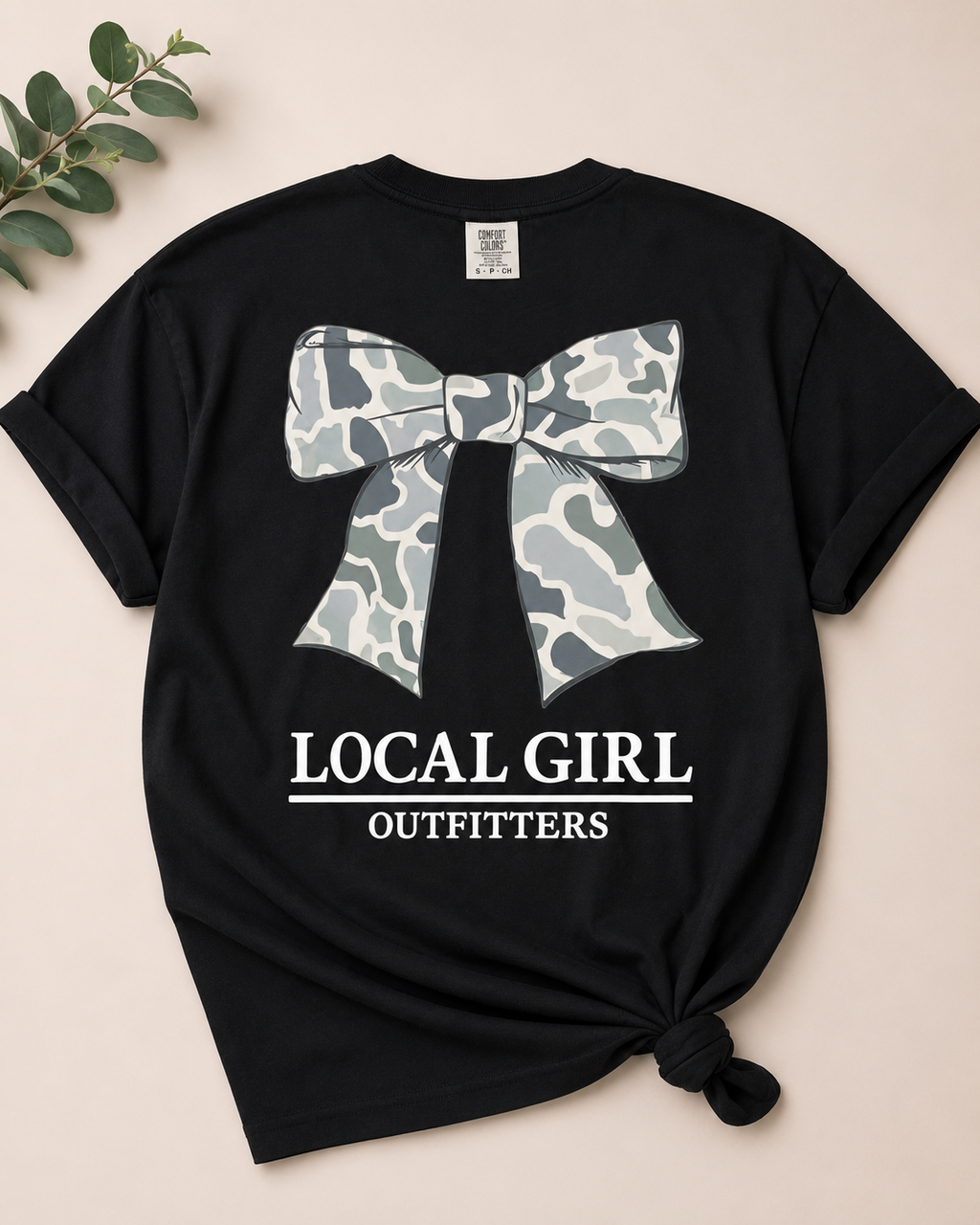 Camo Bow Local Girl Tee